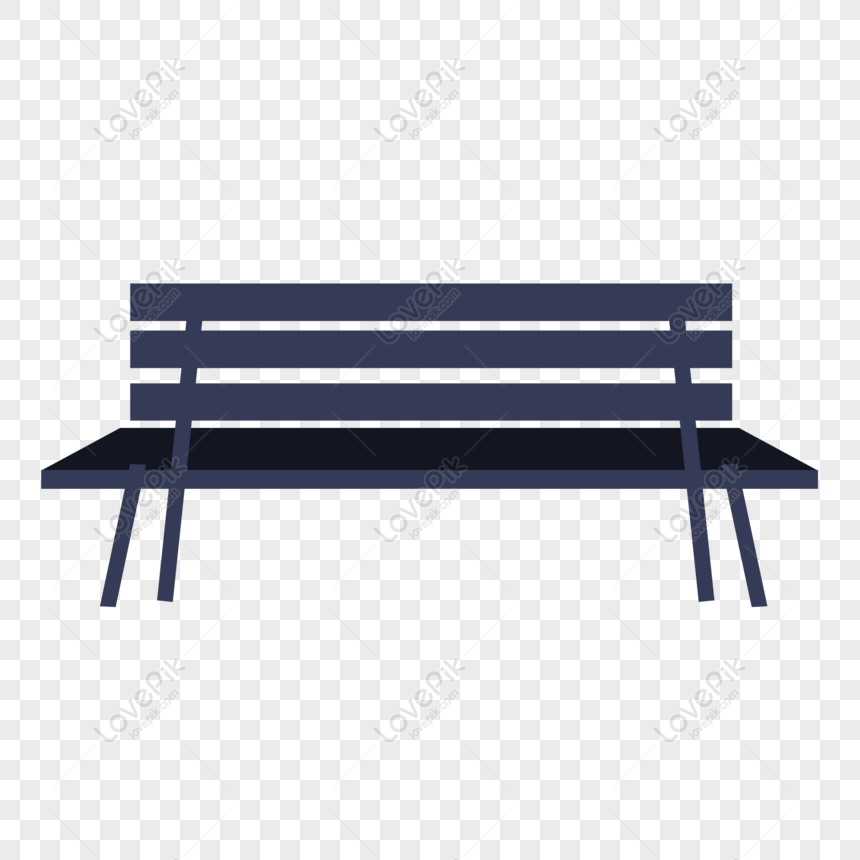 Free Simple Park Bench Cartoon Design With Commercial Elements PNG  Transparent Background PNG & PSD image download - Lovepik