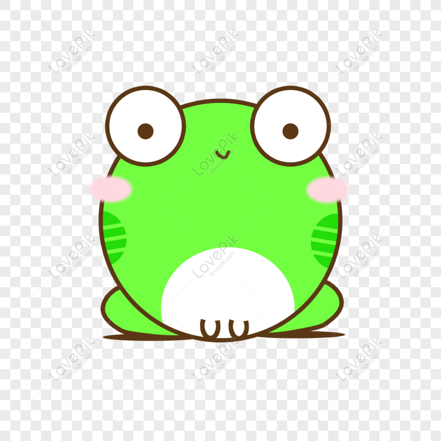 Free Cartoon Cute Animal Green Frog Hand Drawn Vector Element Materia PNG  Image PNG & PSD image download - Lovepik