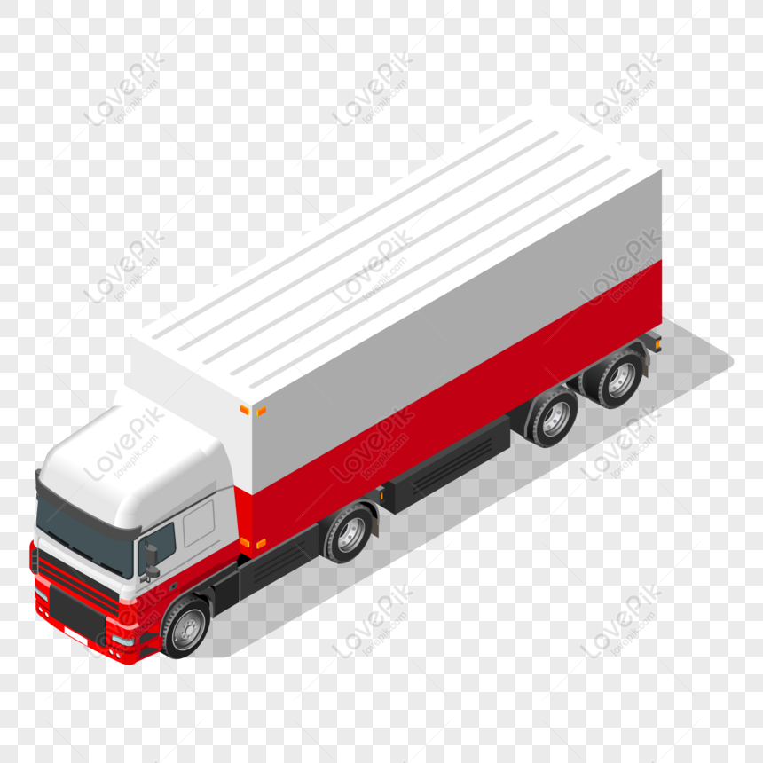 Free Cartoon Vector Container Truck Design With Commercial Elements Free  PNG PNG & AI image download - Lovepik