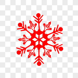 red snowflake