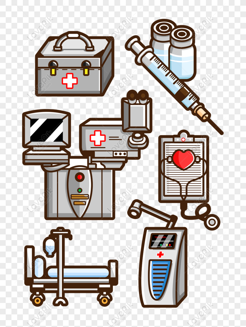 Free Original Vector Ai Cartoon Medical Equipment Material, Original,  Vector, AI PNG Free Download PNG & AI image download - Lovepik