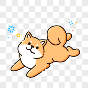 Mbe cartoon cute Shiba Inu dog animal material, Mbe, dog material, Shiba Inu png transparent background