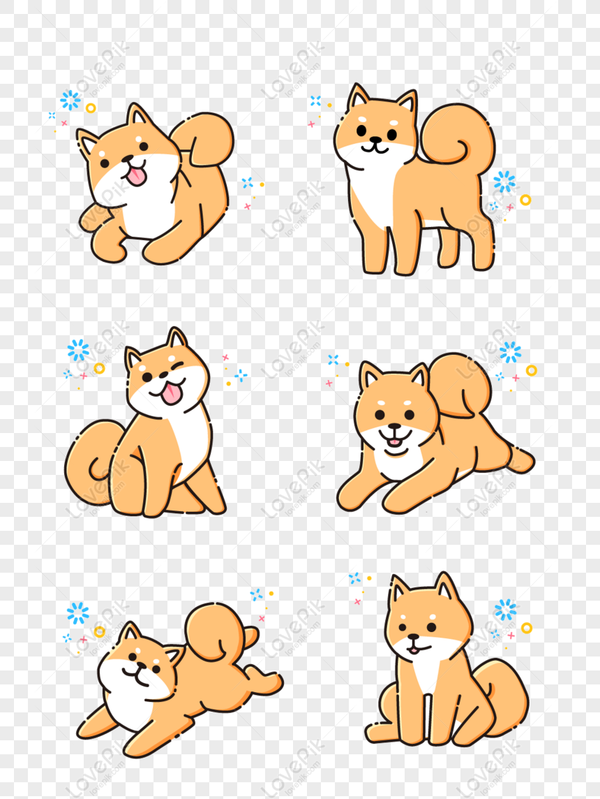 Free Mbe Cartoon Cute Shiba Inu Dog Animal Material PNG Picture PNG & AI  image download - Lovepik