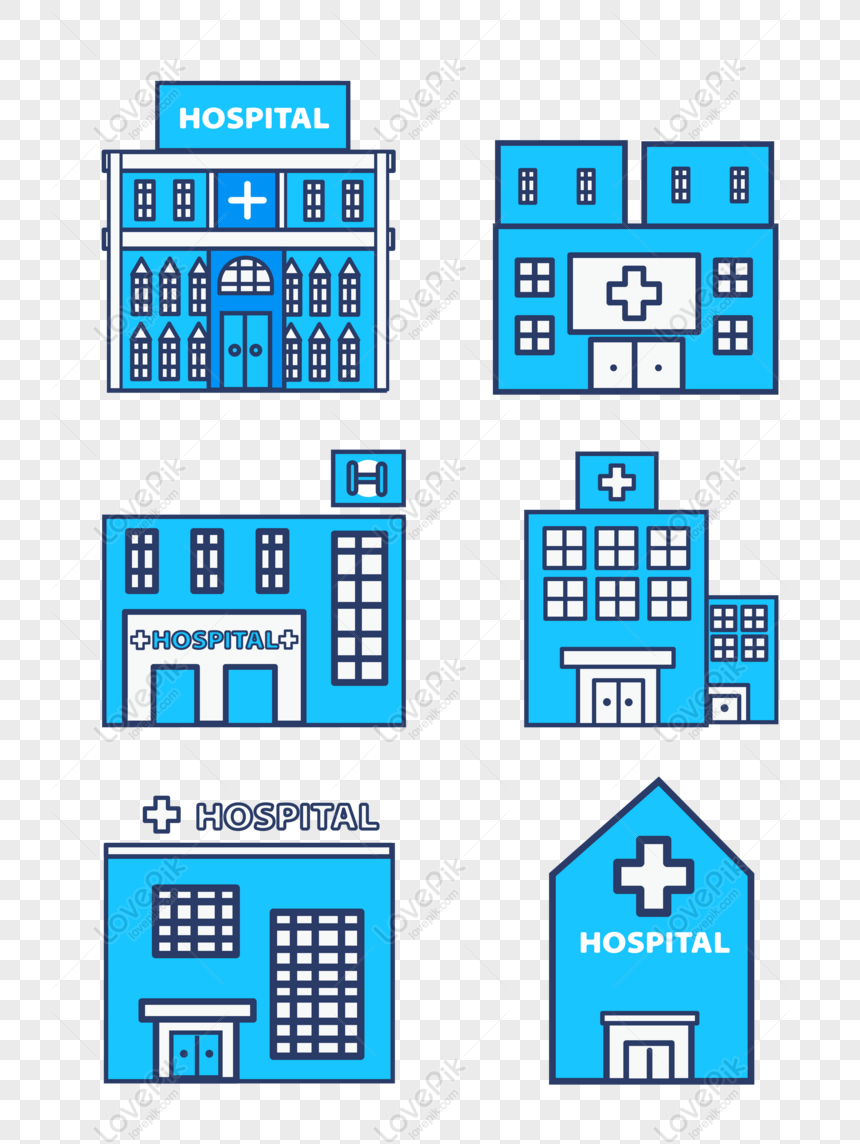 Gratis Rumah Sakit Medis Elemen Bangunan Vektor Komersial PNG AI Unduhan Gambar Ukuran 4267 5705px