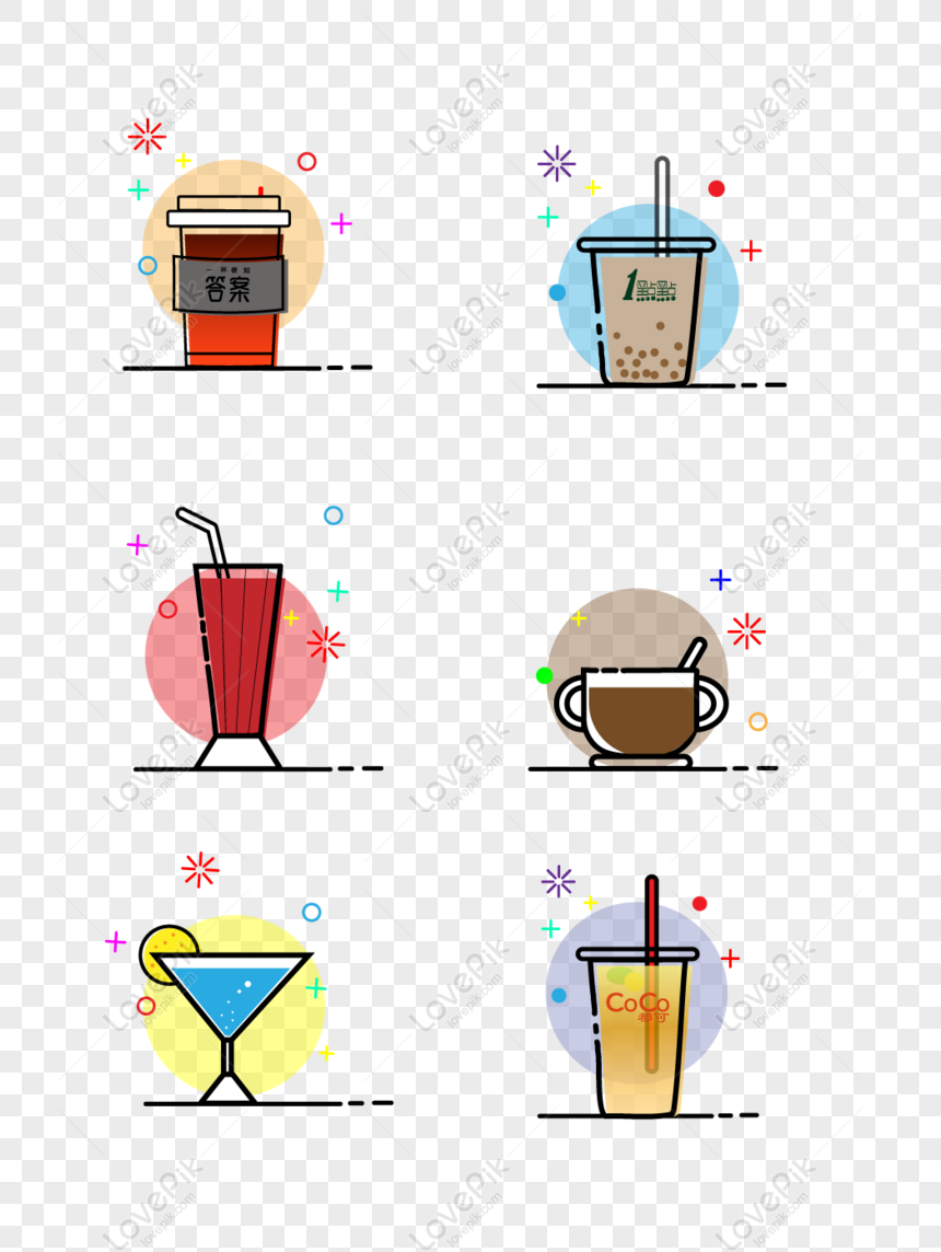 Free Cartoon Cute Mbe Element Drink Milk Tea PNG Image Free Download PNG &  AI image download - Lovepik