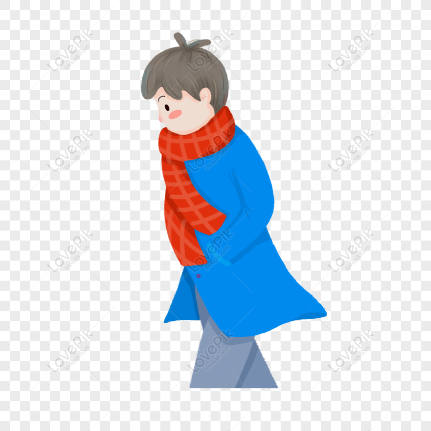 Free Man Walking Cartoon Character In Winter PNG Transparent Background PNG  & PSD image download - Lovepik