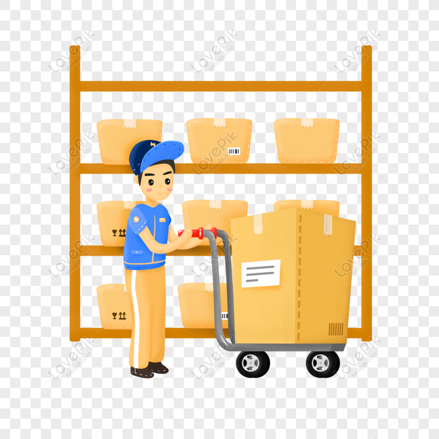 warehouse cart clip art