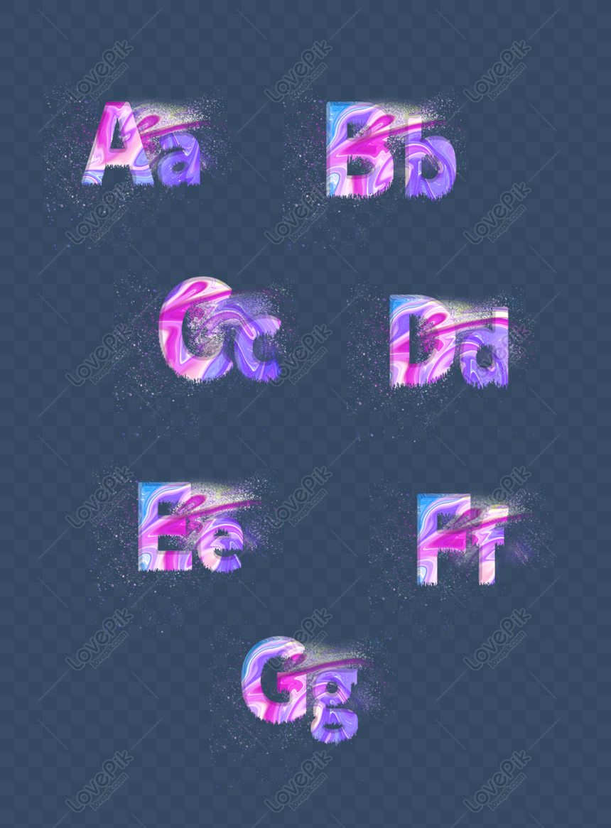 Free Watercolor Splatter Paint Abcdefg Alphabet Element, A, B, C PNG ...