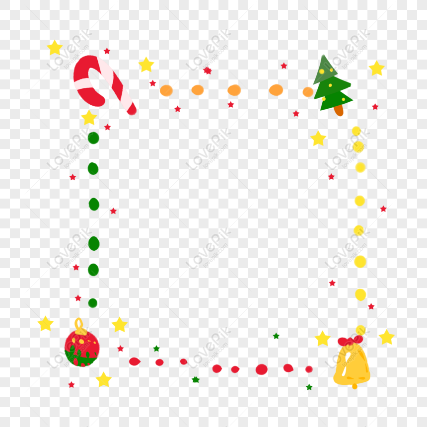 Free Christmas Border Cartoon Flat, Christmas, Border, Holiday Free PNG ...