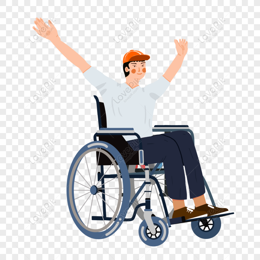 Free Hand Drawn Minimalist Disabled Person Sitting In A Wheelchair Or PNG  Image Free Download PNG & PSD image download - Lovepik