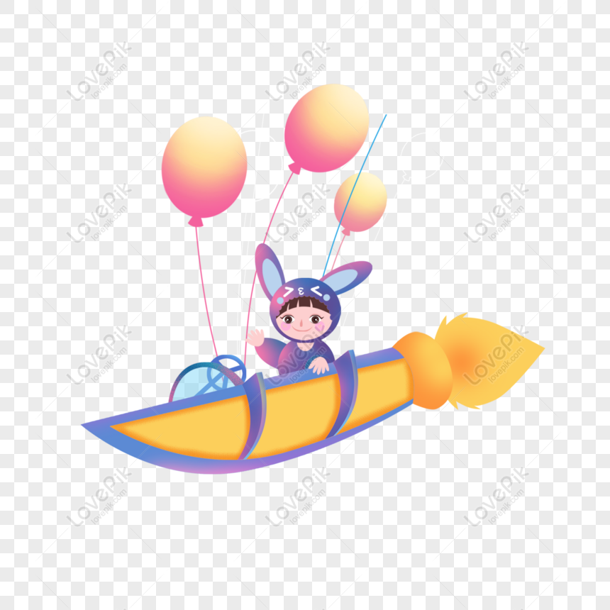 Free Little Boy Cartoon Character Sitting On A Rocket Flying PNG  Transparent Background PNG & PSD image download - Lovepik