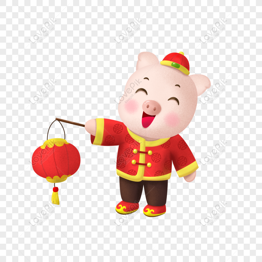 Free Chinese New Year Pig Year Cartoon Zodiac Pig Traditional Fest PNG Free  Download PNG & PSD image download - Lovepik