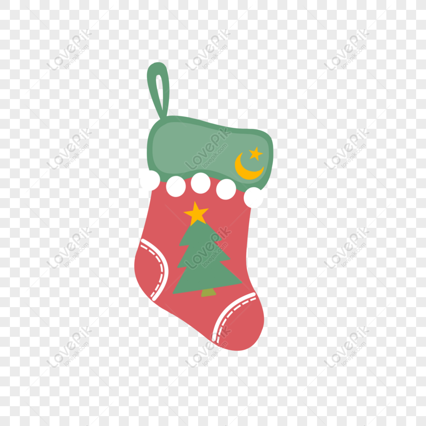 Free Christmas Stockings Series Of Christmas Tree Moon Commercial Ele ...