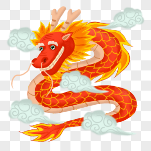 cute cartoon chinese dragon