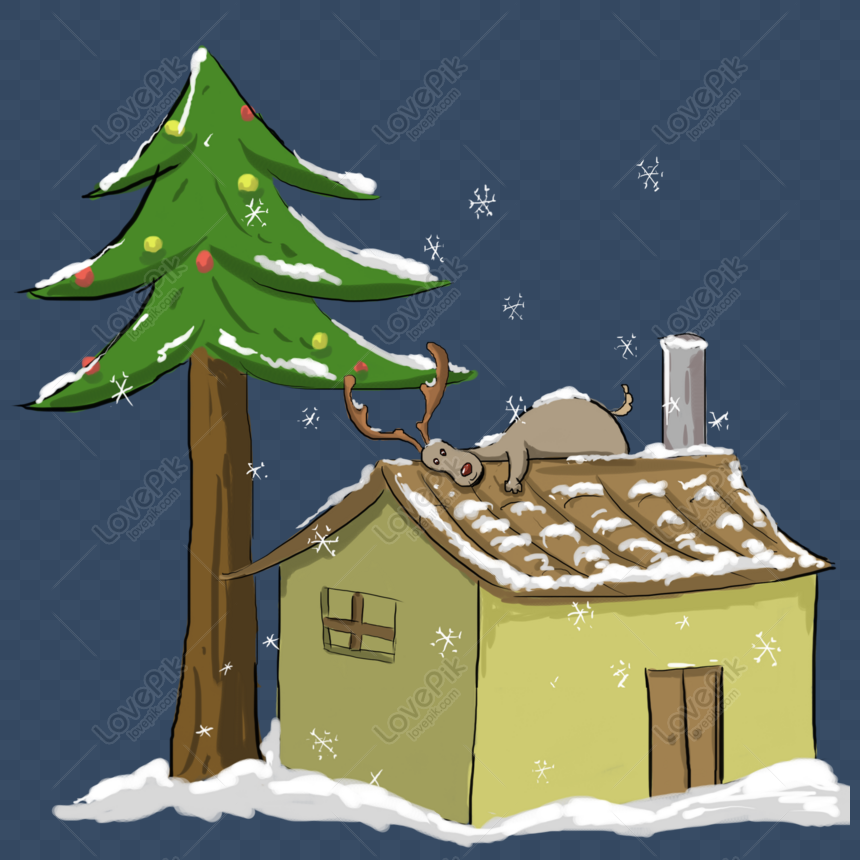 Gratis Elementos De Escena De Nieve De Alces De Navidad Png Psd Descarga De Imagen Talla 2000 2000px Id 832542174 Lovepik