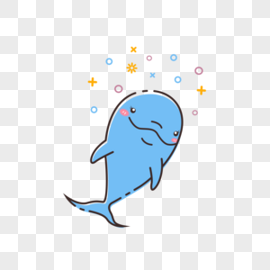 Free Dolphin Mbe Cartoon Cute Dreamy Creature Element Available For C Png Ai Image Download Lovepik