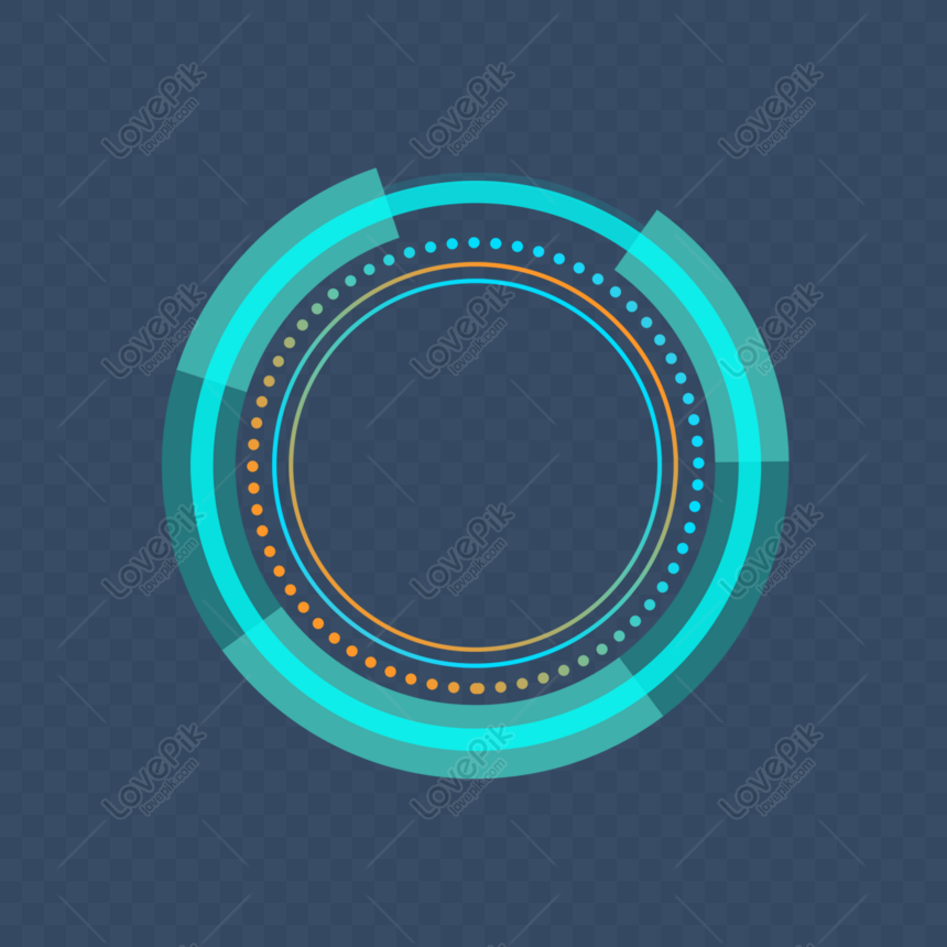 free tech border round blue futuristic geometric border round frame d png psd image download size 2000 2000 px id 832584738 lovepik free tech border round blue futuristic