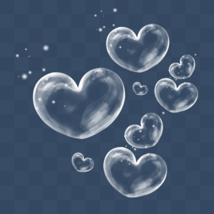 Heart shapes PNG collection - PSDgraphics