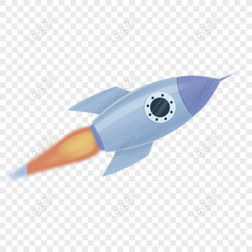 Free Hand Drawn Cartoon Rocket Flying On Sky Original Element PNG White  Transparent PNG & PSD image download - Lovepik