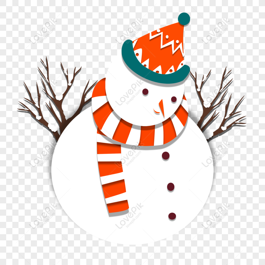 Free Cartoon Cute Minimalist Snowman Original Elements Png Psd Image Download Size 00 00 Px Id Lovepik