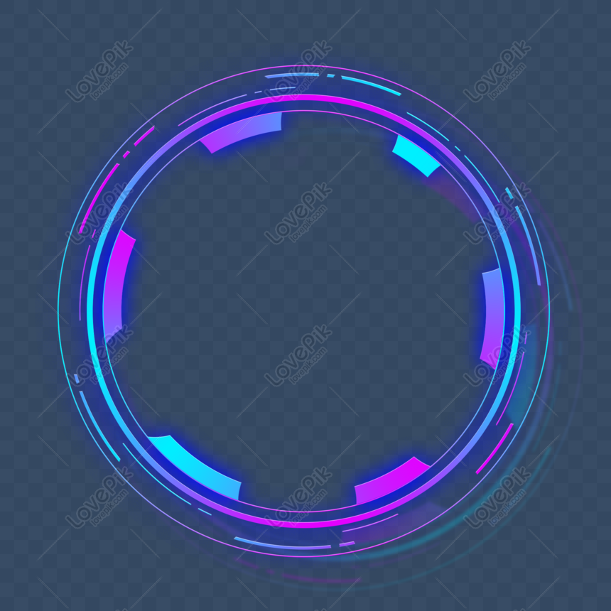 青紫グラデーションテクノロジーセンスライトボーダー素材 Png Psd無料画像ダウンロード 素材サイズ00 00px Id Lovepik