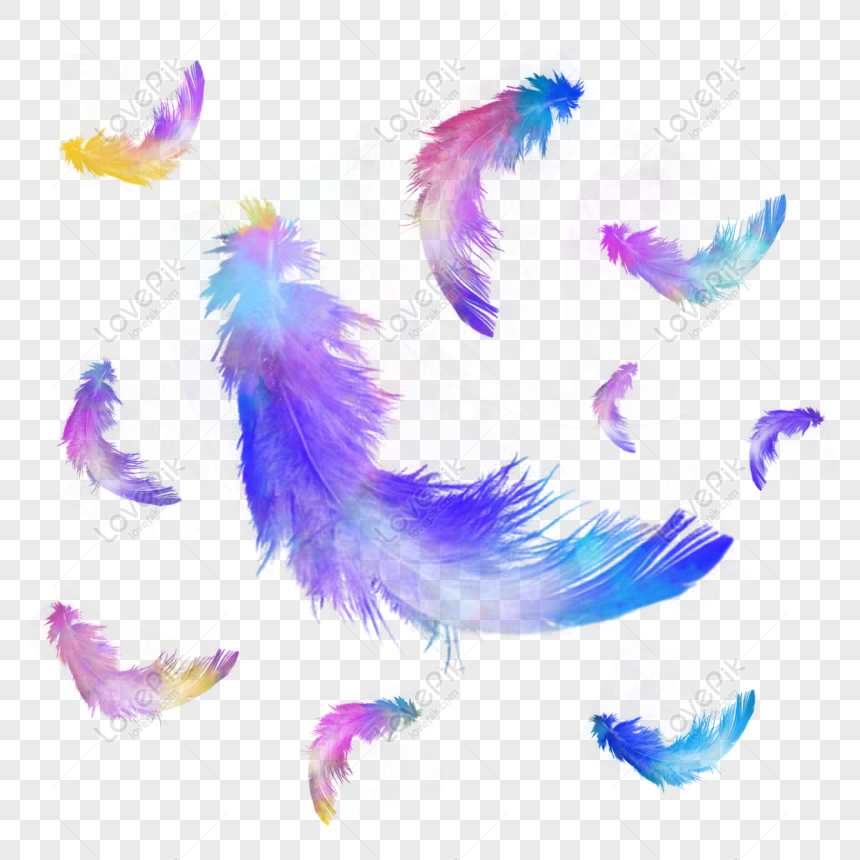 Watercolor Feather PNG Image, Watercolor Blue Feather, Illustration, Feather,  Watercolor PNG Image For Free Download