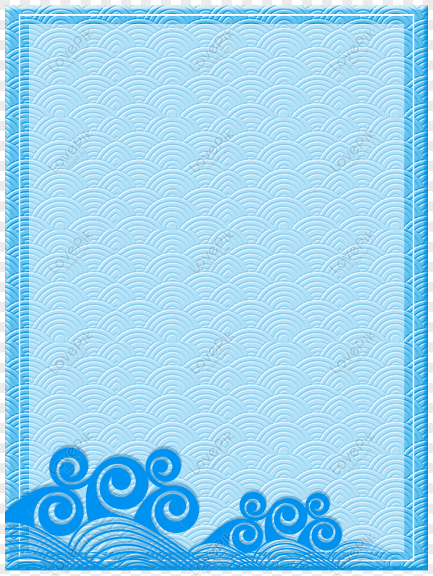 wave pattern border