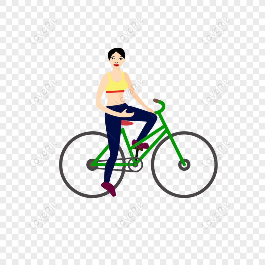 Free Hand Drawn Cartoon Illustration Sport Sport Characters Cycling ...