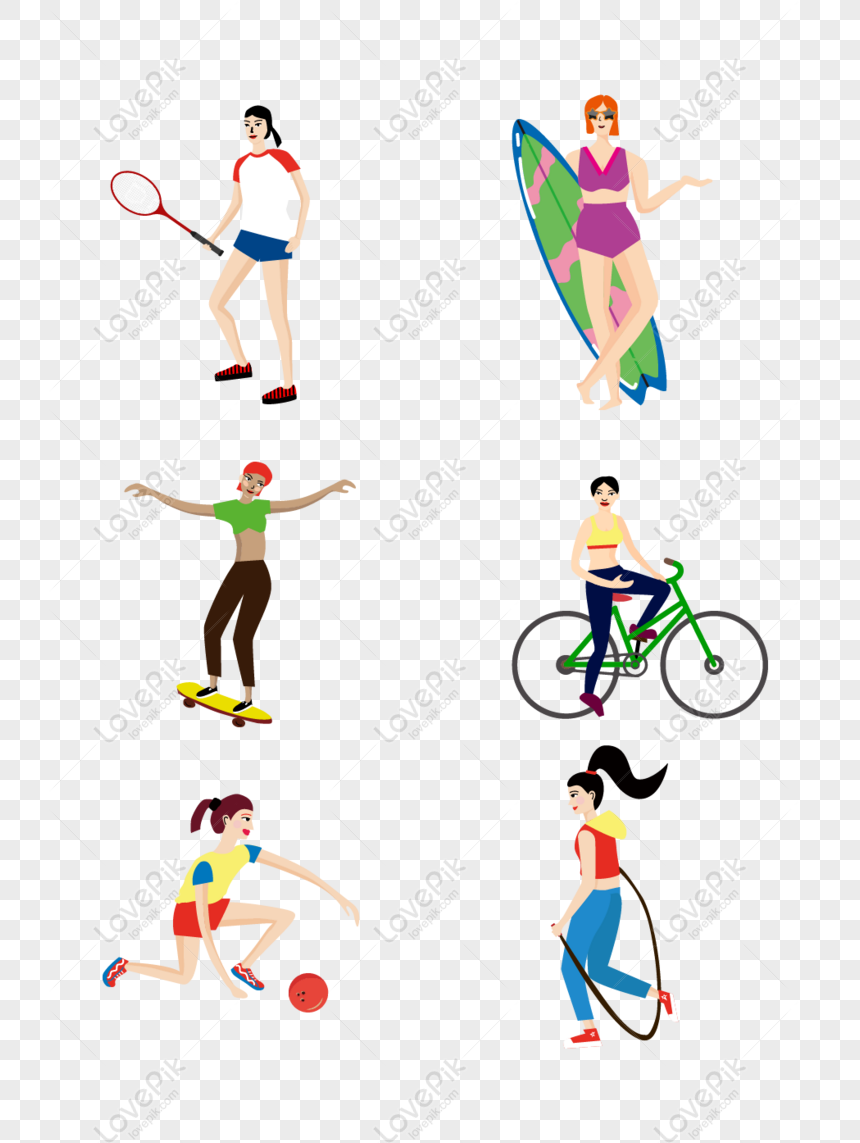 Gratis Dibujado A Mano Dibujos Animados Ilustración Deportes Artículos PNG  & AI descarga de imagen _ talla 1025 × 1370px, ID 832685527 - Lovepik