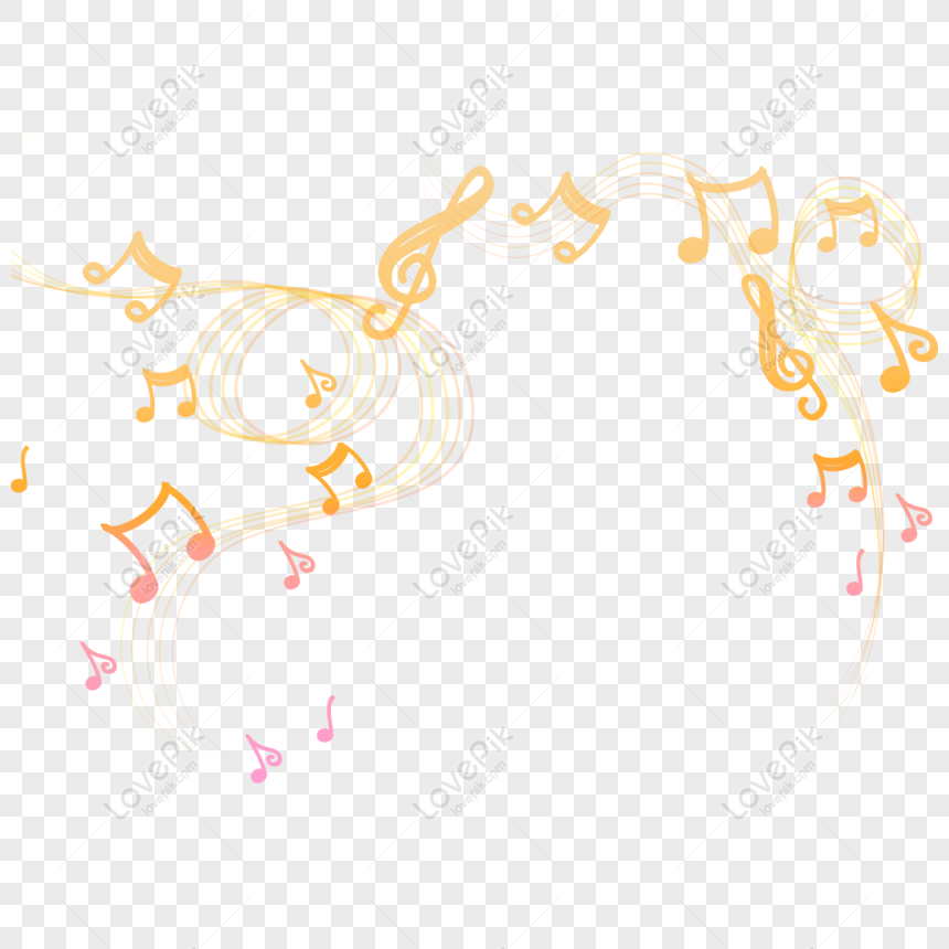 Free Music Festival, Musical Notes, Color Gradient, Decorative Materi ...