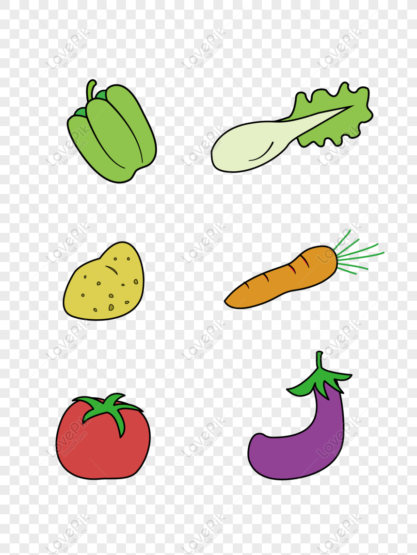 मुफ्त फल और सब्जी हरी मिर्च गोभी आलू गाजर टमाटर बैंगन सरल हाथ से पेंट PNG &  AI छवि डाउनलोड _ संकल्प2048 × 2738px,ID832687853 - Lovepik