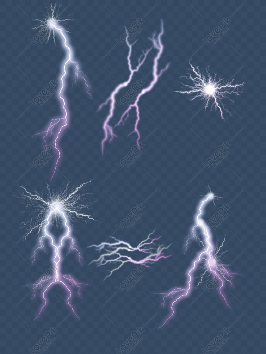 Free Lightning Real Cool Blue Shock Vector Layered Commercial PNG Image  Free Download PNG & PSD image download - Lovepik