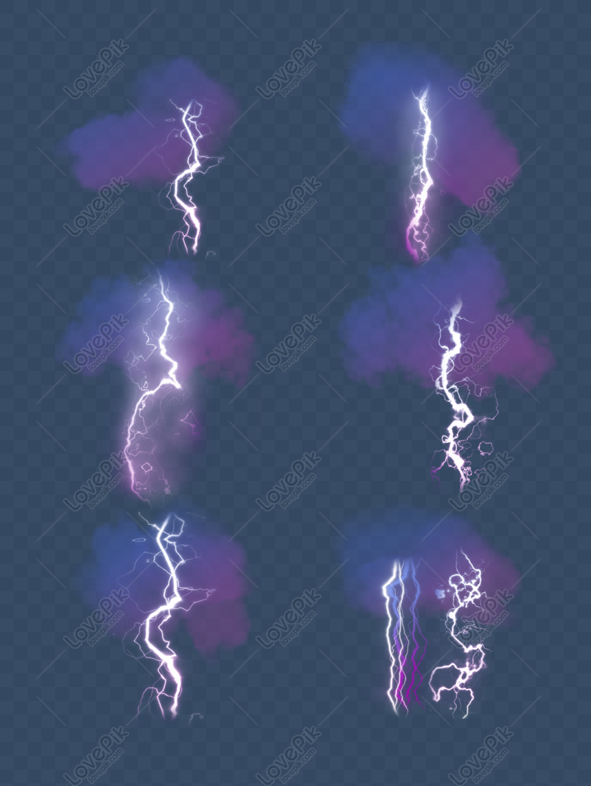 Free Lightning Dark Clouds Real Cool Blue Shock Vector Layered Commer Png Psd Image Download Size 1024 1369 Px Id Lovepik