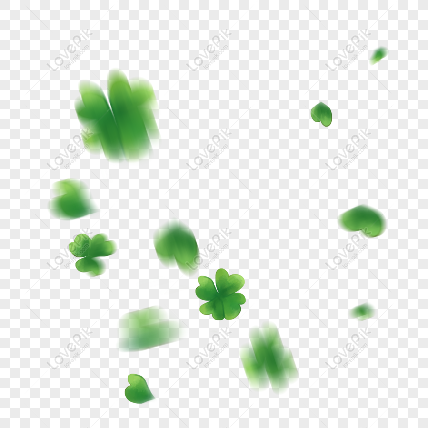 Floating Green Leaf Cartoon Free Animated Gif Element PNG Images