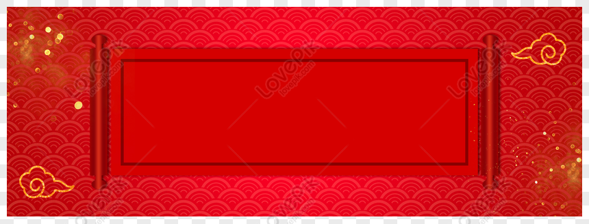 Free Chinese New Year Red Festive Border Banner Background PNG Hd  Transparent Image PNG & PSD image download - Lovepik