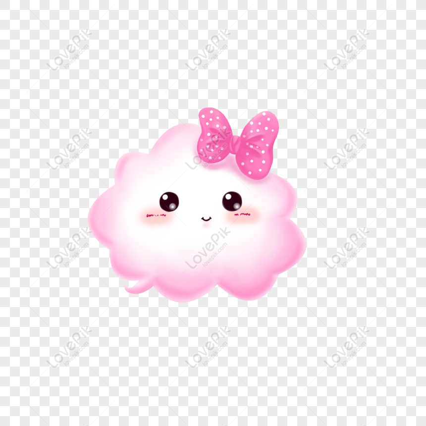 Free Hand Drawn Cartoon Cute Bow Cloud PNG Image PNG & PSD image download -  Lovepik