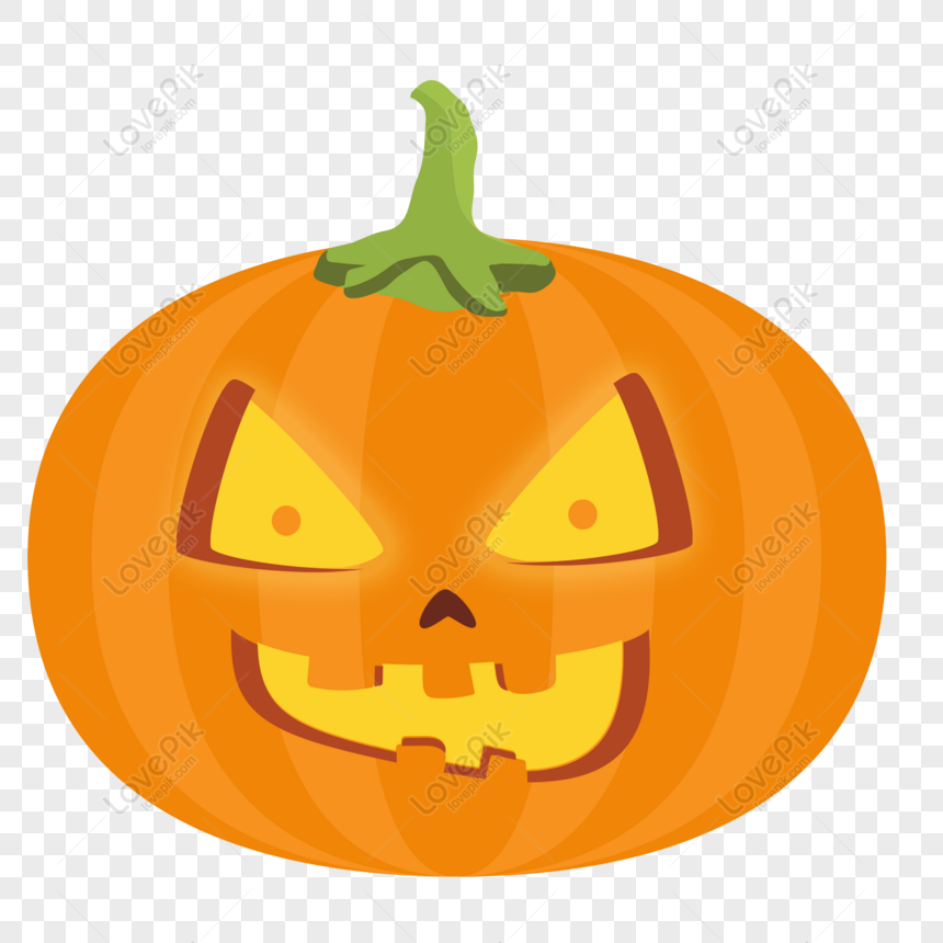 Free Cartoon Halloween Pumpkin Lamp Design PNG Free Download PNG & PSD ...
