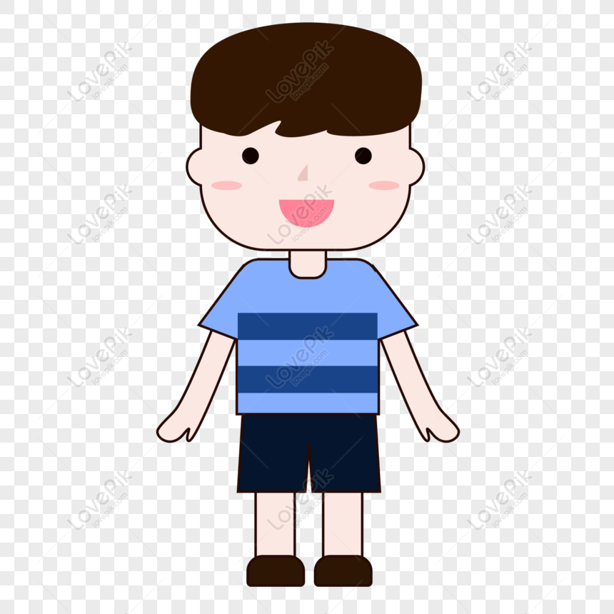 Free Cartoon Character Little Boy Vector Original Png Image Free Download  Png & Ai Image Download - Lovepik
