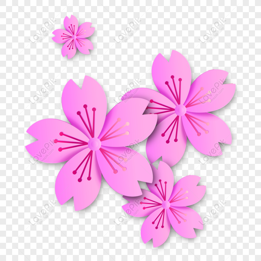 Free Hand Drawn Flower Cartoon Transparent Material Png Psd Image Download Lovepik