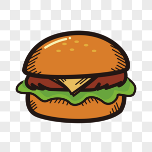 A Burger Sticker Design Fast Food Concept, Edible, Zinger Burger, Sticker  PNG Picture And Clipart Image For Free Download - Lovepik