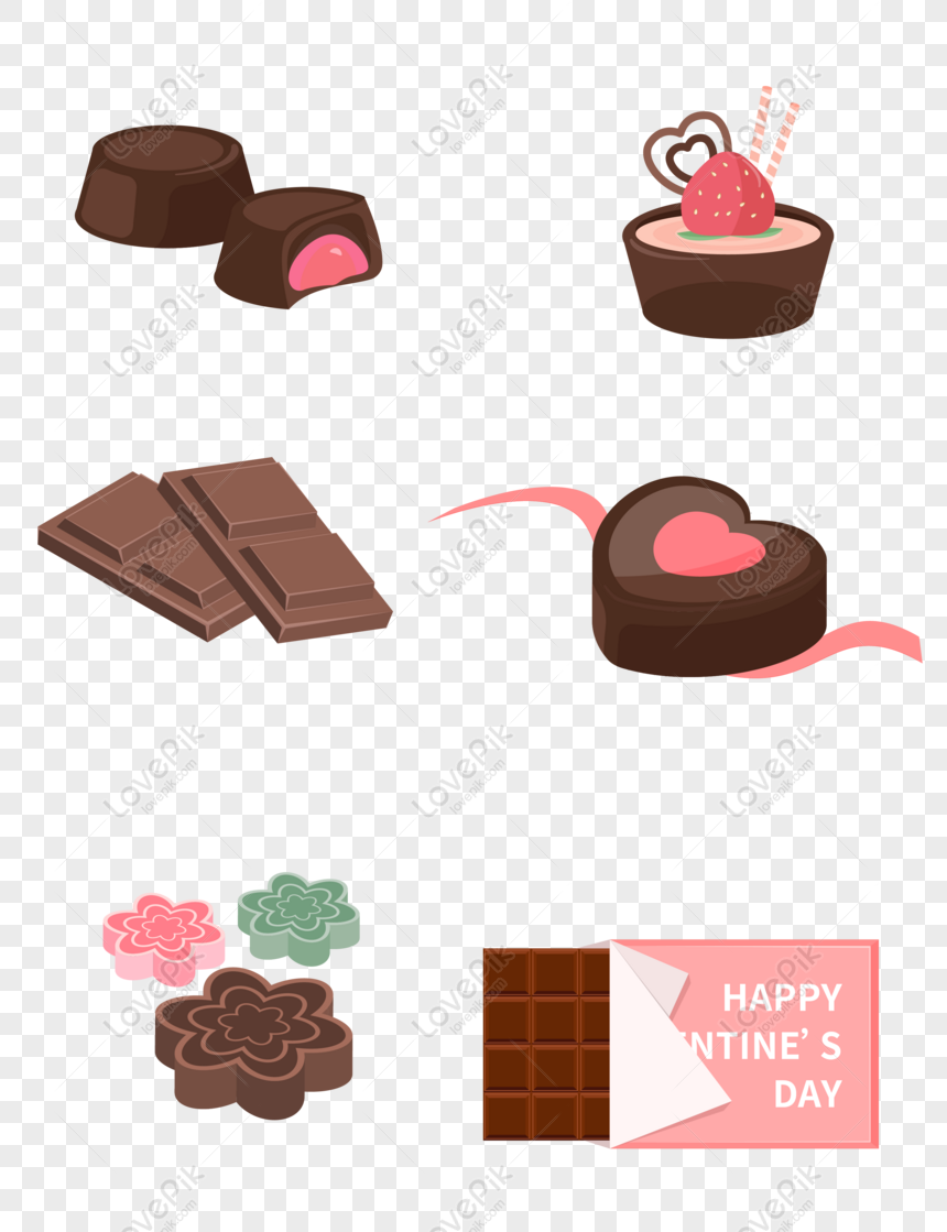 Hình ảnh Valentine Day Chocolate Bộ Phim Hoạt Hình Dễ Thương PNG ...