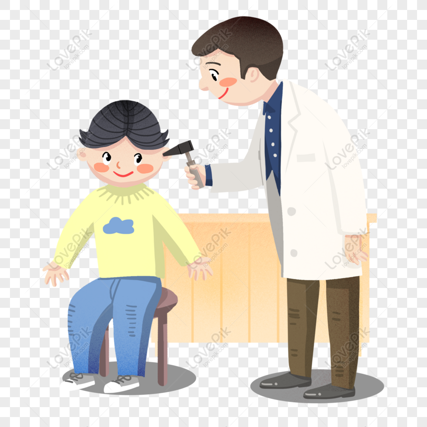 Free National Ear Day Doctor Looking At Patient Hand Drawn Elements PNG  Image PNG & PSD image download - Lovepik