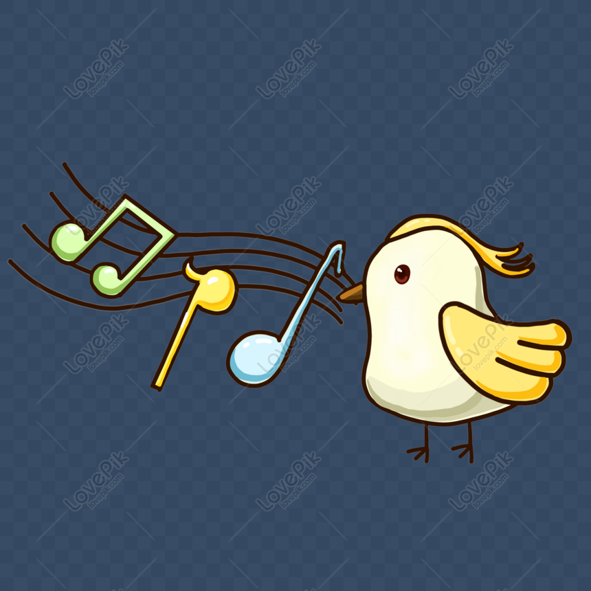 Singing Bird Cartoon Vector Art & Graphics