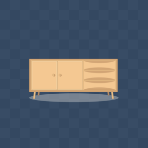 Hand Drawn Cartoon Furniture Vector Small Cabinet Ai Images Free