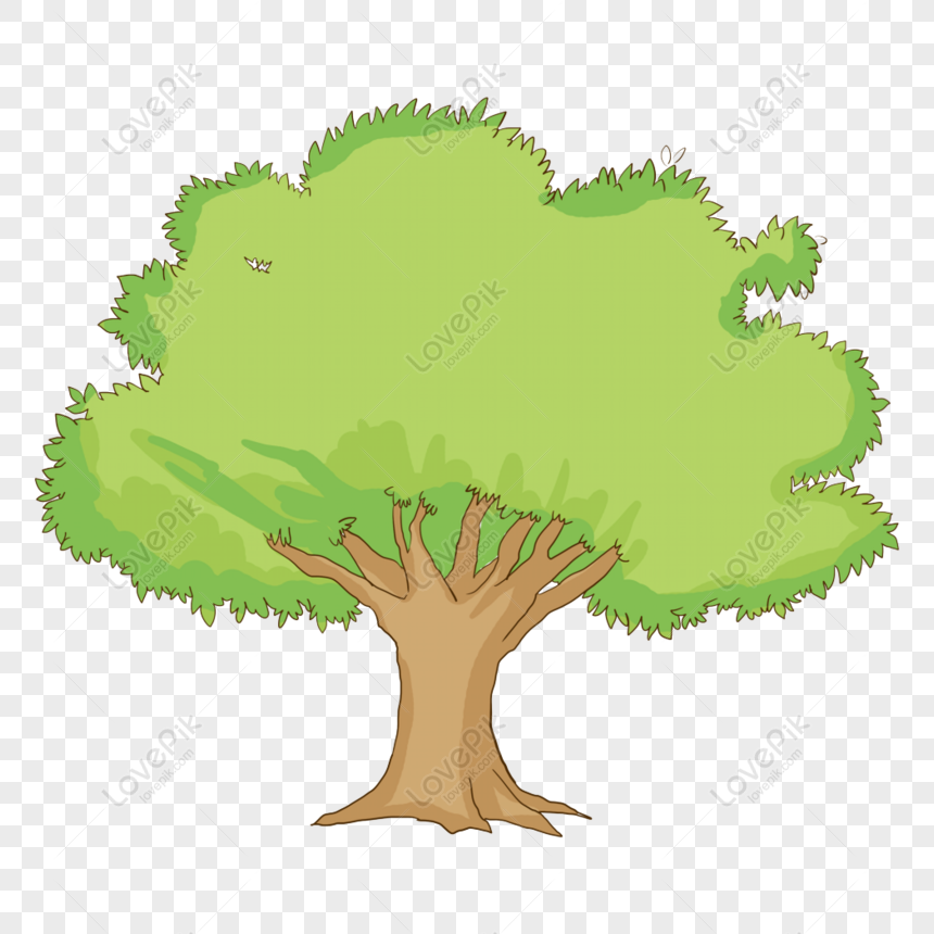 Free Fresh Watercolor Trees Cartoon Transparent Material Png Psd Image Download Lovepik