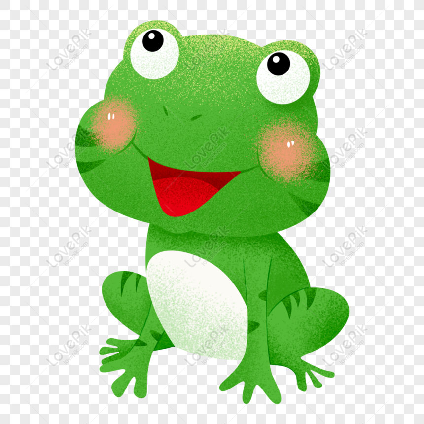 Free Green Fresh Frog Png Element PNG Transparent Image PNG & PSD ...