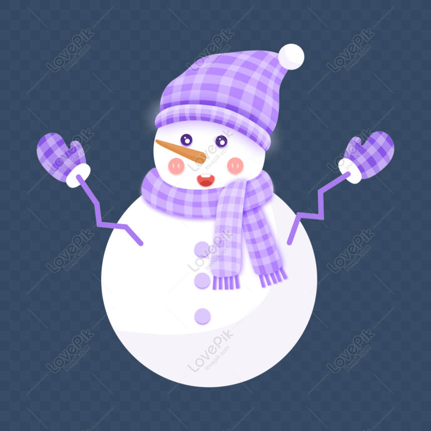 Free Winter Minimalistic Cartoon Snowman Decorative Elements Png Psd Image Download Size 1024 1024 Px Id Lovepik