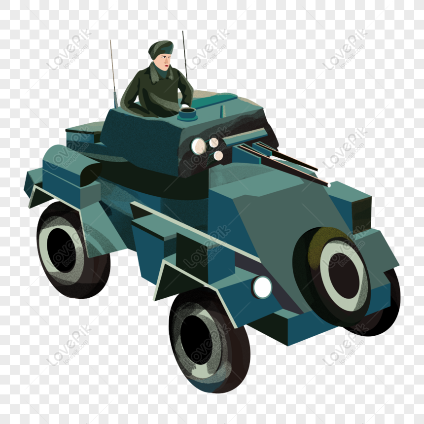 Free Minimalistic Cartoon Tank Vehicle Decorative Elements Free PNG PNG &  PSD image download - Lovepik