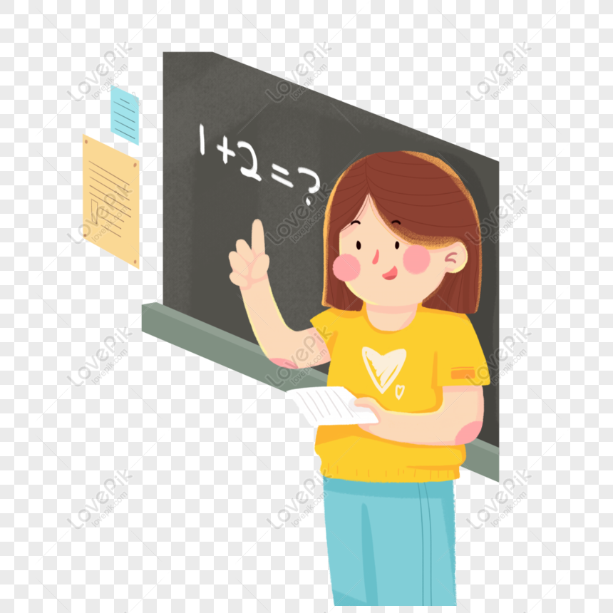 Free Fresh Cartoon Female Teacher Character Png Element PNG Image Free ...