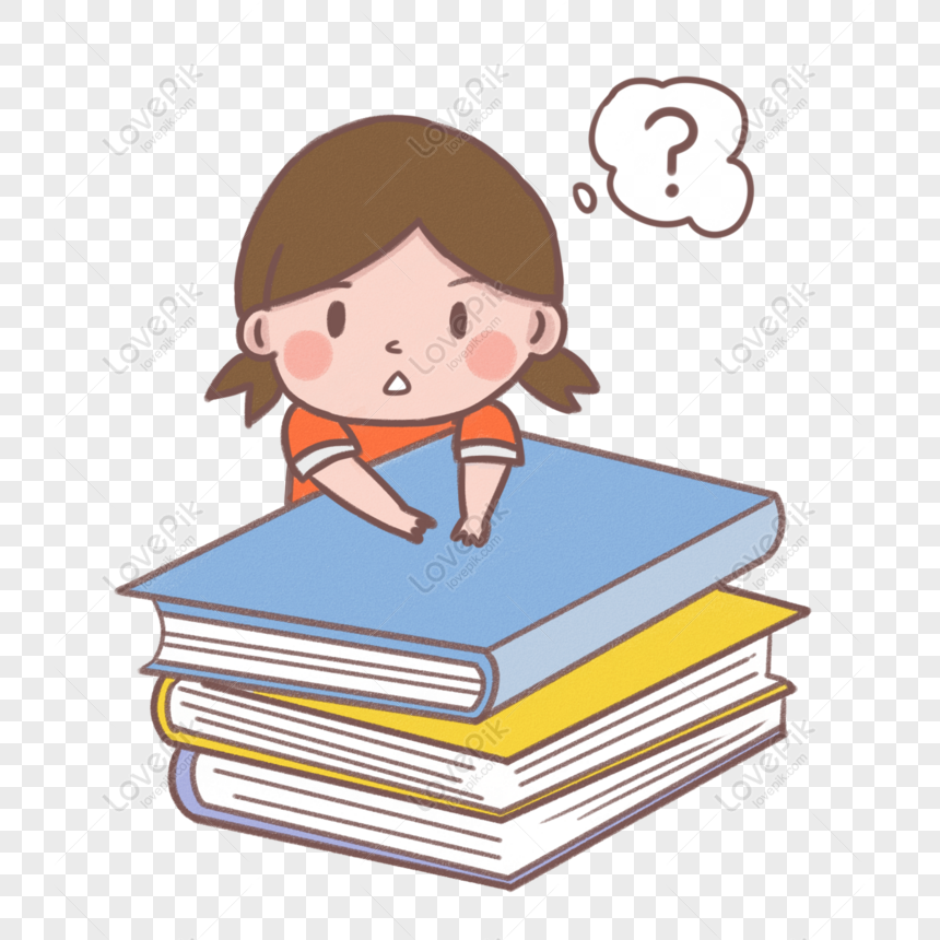 Free Hand Drawn Cartoon Campus Reading Book Girl Pupil Image Png Psd Image Download Size 00 00 Px Id Lovepik
